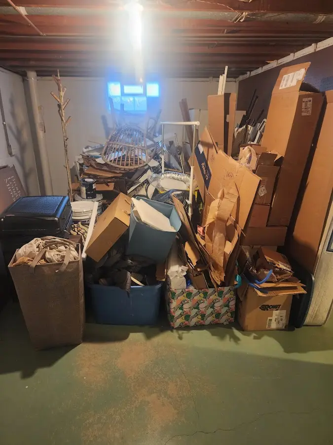 Roll-off dumpster container at job site for Yard Waste Dumpster Rental in Umatilla